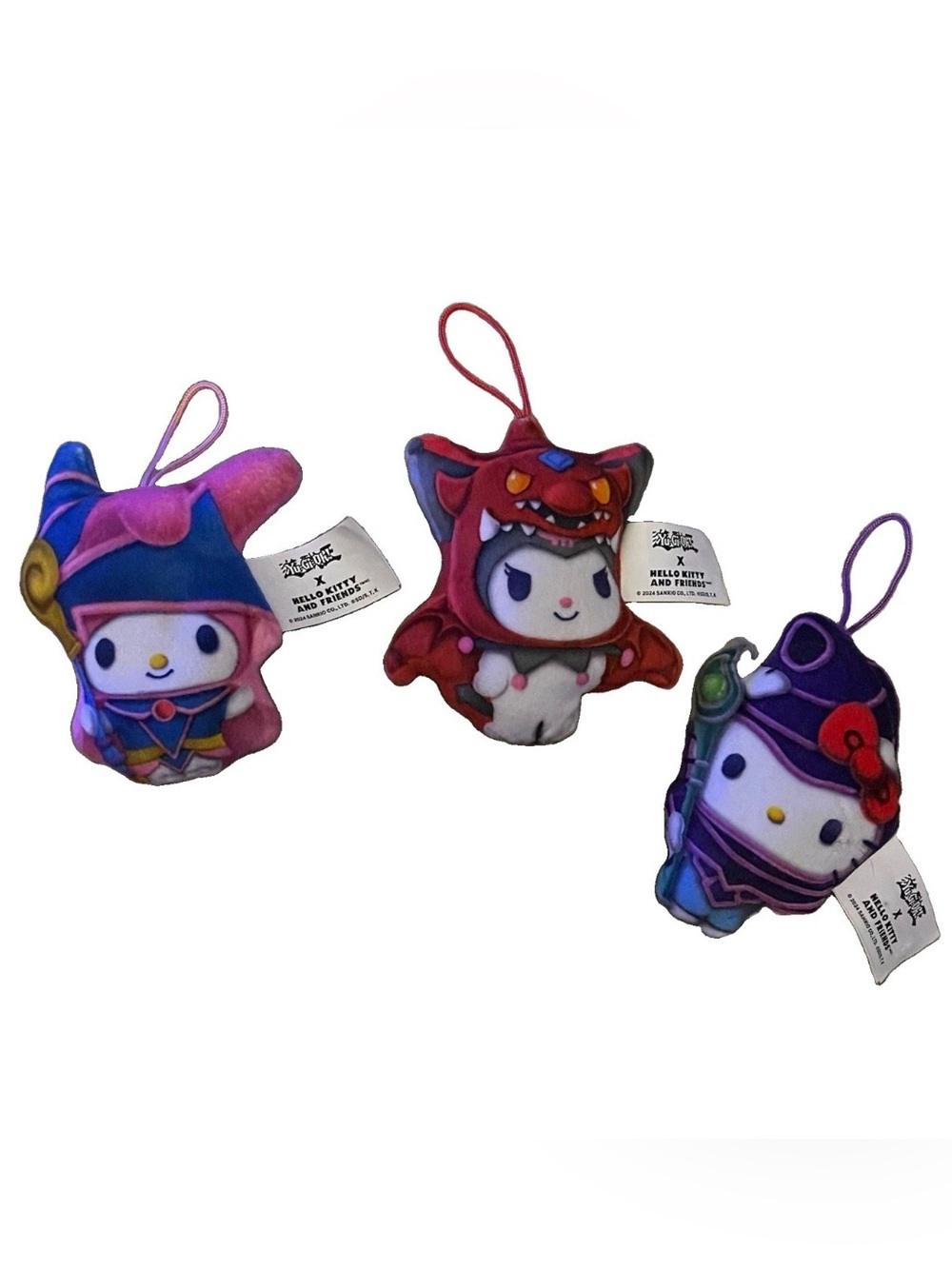 Yu-Gi-Oh Hello Kitty Sanrio Happy Meal Toys McDonalds Lot Of 3 Plush Collectible